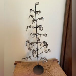 Pottery Barn Vintage Crystal Glass Tree 24 inch Medium NWOB